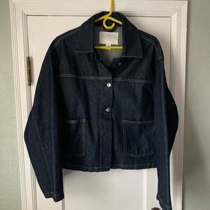 COS Women's Denim Jacket - Dark Blue